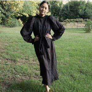 Doen Fraise Dress Black XS NWT